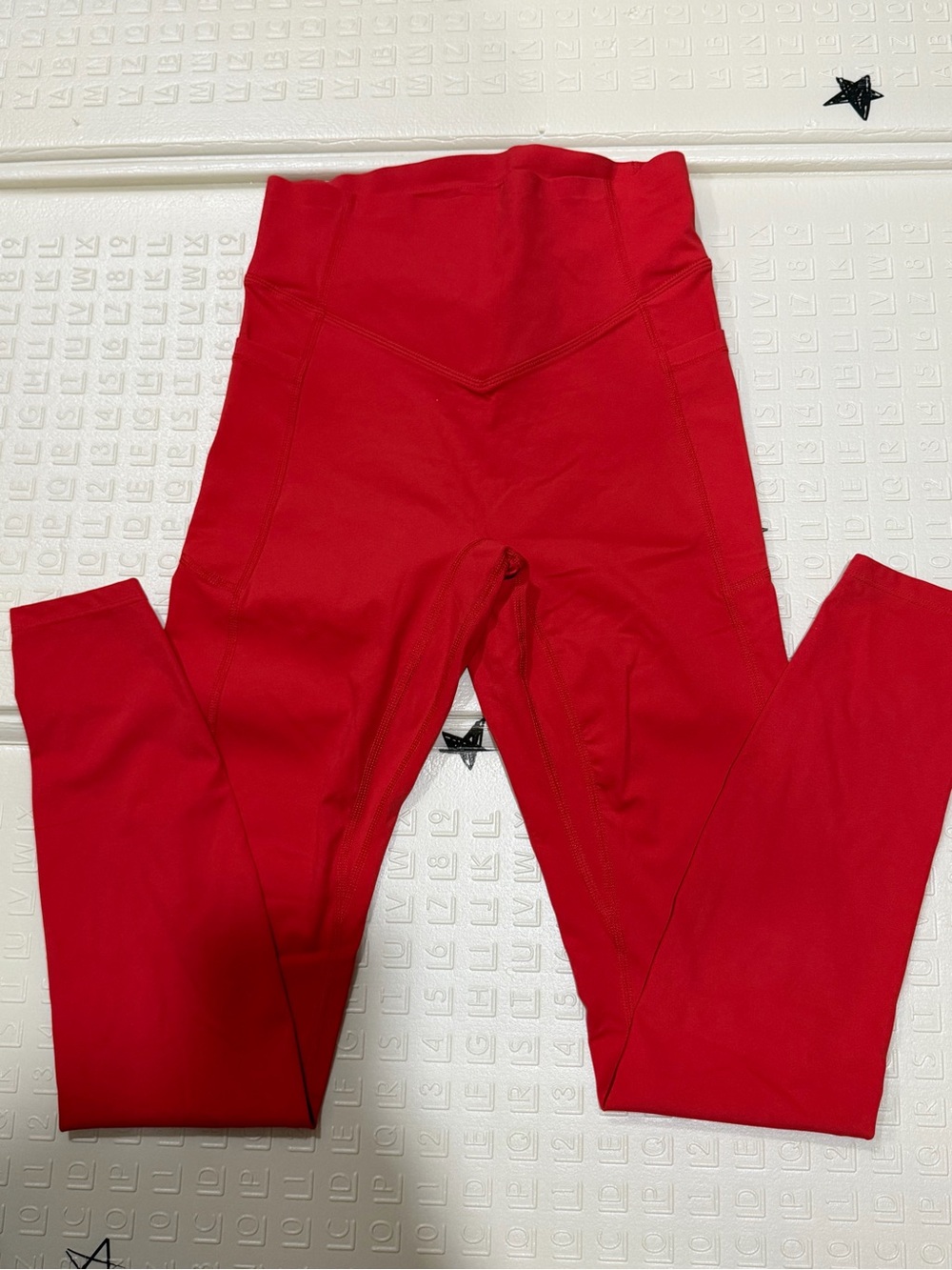 HALARA Bright Red Girls' High-Waist Leggings